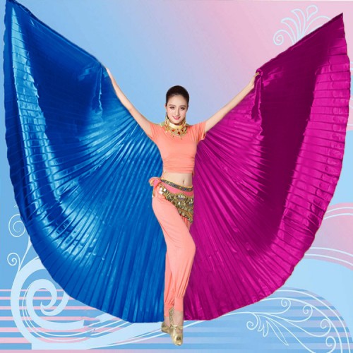 Adult two-color belly dance wings stage performance cosplay dance props Indian dance wings